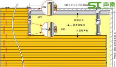 環(huán)保木質(zhì)吸音板安裝示意圖